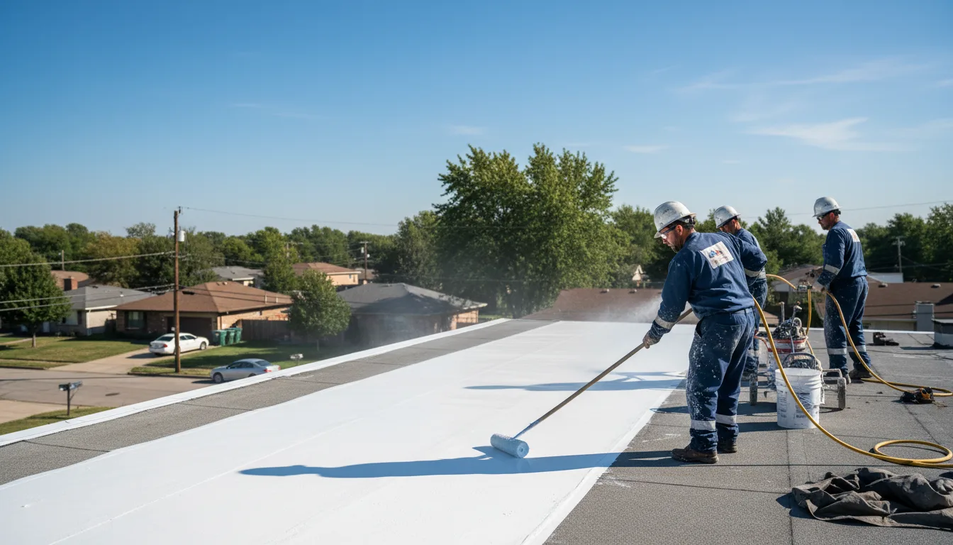 Commercial roof coating in Cushing, IA near me